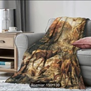 Ciepły koc z polarkiem 