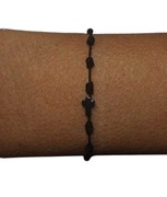 Damska BRANSOLETKA Różaniec Sznurkowa Krzyż Hematy