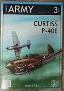 Curtiss P-40E DWA modele kartonowe 1:33 "offset" Card ARMY