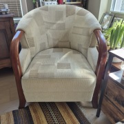 Fotel tapicerowany ,wygodny stan b.db