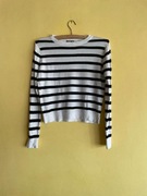 Sweterek w paski sweter cienki letni XS S kardigan 