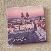 Magnes na lodówkę PRAHA. Praga Republika Czeska.  Most Karola. Czechy.