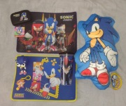 Sonic the Hedgehog ZESTAW Poduszka Kubek Kinowy Etui Brelok Podkładki