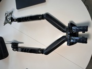 Solidny Biurkowy Obrotowy Uchwyt na dwa Monitory 17"-27"