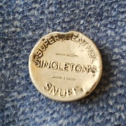 Aluminiowa puszka po tabace Singleton's