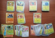 Karty Pokemon zwykłe angielskie japońskie 252 bez powtórek plus 42 energie