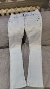 Piękne klasyczne spodnie jasny jeans bardzo obcisłe rozmiar xs/s
