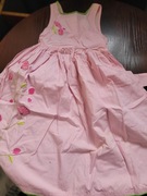 Sukienka princeska bawełna hafty kwiaty wiązana  6 lat116  NEXT  jak darmo