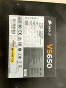Zasilacz Corsair VS650 650W – 80 Plus, sprawny