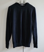 Dressmann męski sweter M granatowy supima bawełna skandynawski 