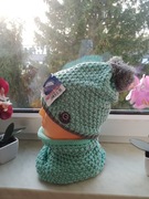 Komplet dziecięcy czapka z kominem 