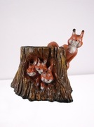 Figura Dekoracja Wiewiórka Doniczka