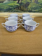 Zestaw 6 porcelanowych filiżanek do bulionu / zupy – Jäger Germany Bavaria 