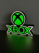 Lampka LED Xbox – logo + napis | druk 3D | USB | 24 cm