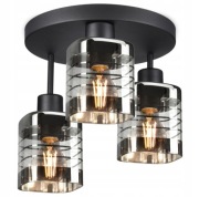 Szklana lampa wisząca LED – nowoczesny żyrandol sufitowy / plafon