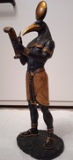 FIGURA POSĄG THOTH EGIPSKI BÓG WIEDZY CZARNE ZŁOTO VERONESE DESIGN 