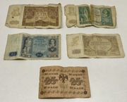 Zestaw stare polskie banknoty 