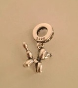 Nowy srebrny charms srebro s 925 do bransoletki typu Pandora cyrkonie pies