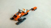 LEGO skuter śnieżny z zestawu 60032 - elementy jak na fotografii.