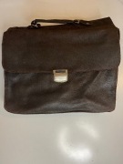 Torba męska skórzana brązowa vintage na ramię 