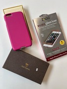 Iphone 6 Pluse pokrowiec szyba Zagg  różowy skóra