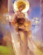 MIKONA XXII olej płótno 50x40 * MIKOŁAJ KONCZALSKI