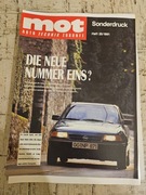 Broszura z testem samochodów 