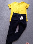 Sinsay Czarne jeansy SLIM FIT rozm.42+gratis