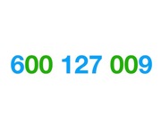 600.127.009 Złoty numer Prepaid łatwy numer