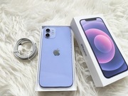 Apple iPhone 12 64GB fioletowy - stan IDEALNY