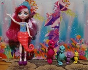 Lalka Enchantimals Sedda Seahorse z rodziną pupili