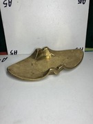 popielniczka świecznik  CANDELA Messing-Sandguß