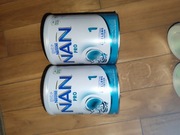 2 puszki mleka  modyfikowanego Nan 1 po 800g