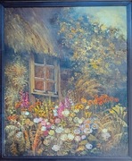 Krystyna JASIŃSKA sielski obraz olejny 60 x 50 [cm]