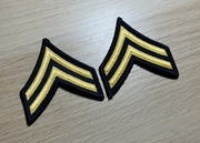 Naszywka - US Army - Corporal E-4 (Blue/Gold) CPL - para