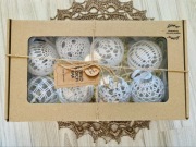 Bombki na szydełku  8 cm rękodzieło 