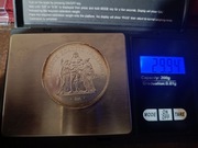 50 franków HERKULES 1977  30g Ag900 