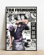 Plakat A3 42x30 Jujutsu Kaisen - Toji Fushiguro Y2K do pokoju