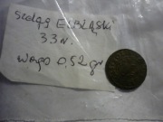 Szeląg miejski Gustaw Adolf, Elbląg 1633  – emisja pośmiertna