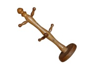 Drewniany stojak na kubki klucze PRL cepelia