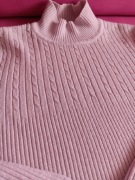 Sweterek pastelowy róż acryl S/M