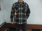 ciepła koszula męska z kożuszkiem z zamkiem rozmiar M