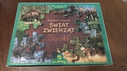 Puzzle 5 plansz po 54 elementy - świat zwierząt ssaki
