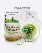 Eternal Ember Świeca sojowa sukulenty handmade personalizacja prezent