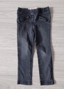 LUPILU Jegginsy spodnie czarne zamki 110