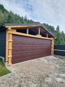 Brama Garażowa Segmentowa "Pod Wymiar" #Linestor Brązowa Struktura