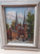 W.v.d. Velde Brama Wschodnia w Delft ( Holandia ), olej na płótnie