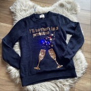 George granatowy sweter świecący unikatowy efektowny święta sylwester zima