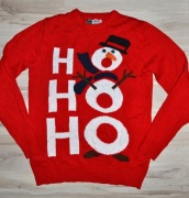 406^ sweter bałwan 14/15 lat 164/170 cm