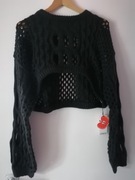 Krótki sweter CIDER rozm. xl czarny